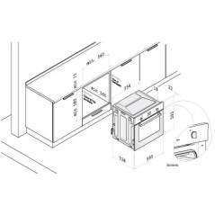 KORTING духовой шкаф газ OGG 741 CRB