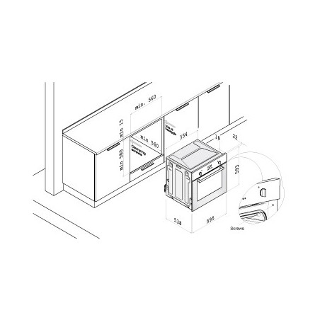 KORTING духовой шкаф газ OGG 741 CRB