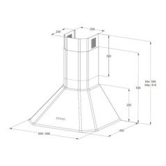KORTING вытяжка KHC 9839 RGB