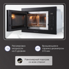 Zigmund & Shtain BMO 15.252 B микроволновая печь