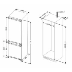 ASCOLI холодильник ADRF250WEMBI