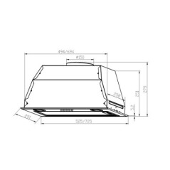 LEX GS BLOC P 600 WHITE вытяжка