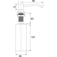 Дозатор 808 СR для жидкого мыла
