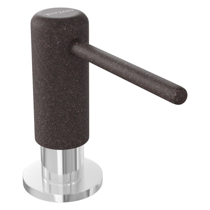 Дозатор для жидкого мыла TopZero TPZ114-93CR Chocolate/CR, гранит/хром