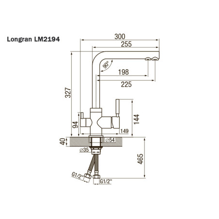 Смеситель TopZero Alphons 07 Ice/BR