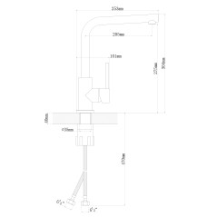 Смеситель Дельта FL, цвет мокко FS,