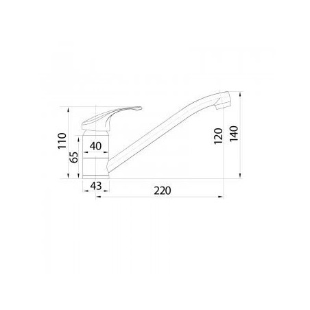 Кухонный смеситель TopZero WIX 211 CR