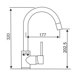 Смеситель TopZero Romeo 38 Ground