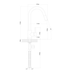 Смеситель Вита FL, цвет коричневый FS,