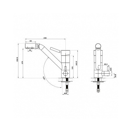Кухонный смеситель TopZero WIX 301 SS