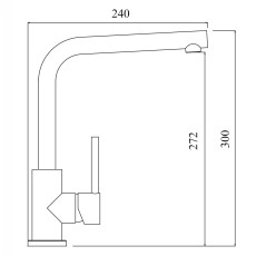 Кухонный смеситель TopZero Donald 07 Ice/CR,гранит/хром