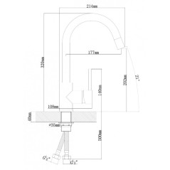 Кухонный смеситель TopZero WIX 203 CR