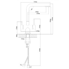 Кухонный смеситель TopZero TPZ 301 INOX