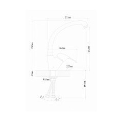 Смеситель ОМЕГА FL цвет капучино