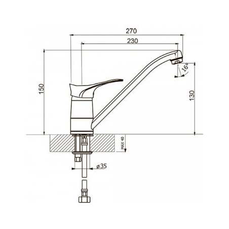 Смеситель TopZero Adam 10 Cosmos
