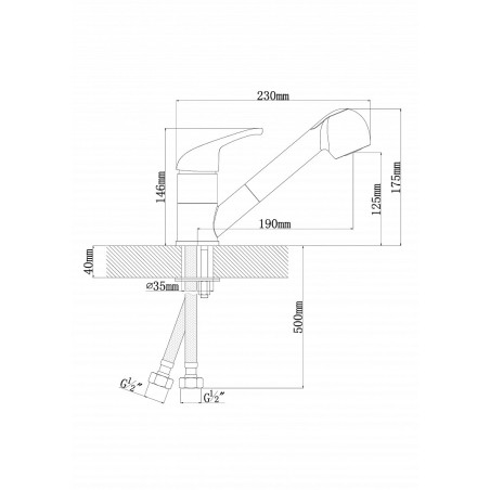 Смеситель TopZero Bruce 40 Galaxy