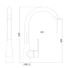 Кухонный смеситель TopZero WIX 204 SS