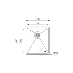 Кухонная мойка TopZero ColorX TNL 340 TITAN