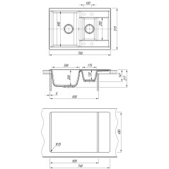 DR.Gans АСТРА 760 К мойка цвет терракота