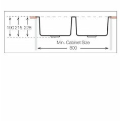 Кухонная мойка TopZero (prime) MU 340.50.50.GT10K
