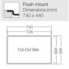 Кухонная мойка TopZero (prime) MU 340.50.50.GT10K