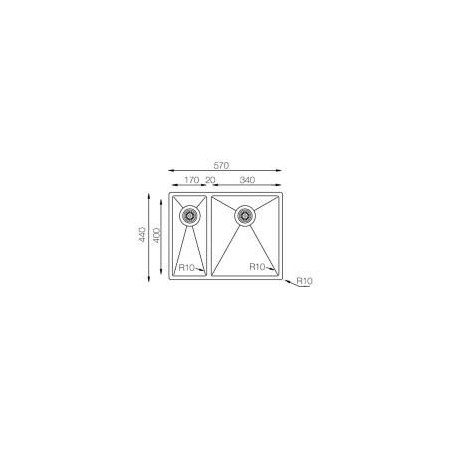 Кухонная мойка TopZero ColorX TNL 340.70.30 TITAN