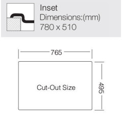 Кухонная мойка TopZero (prime) MM 780.510.60.GT10K L