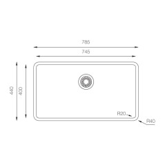 Кухонная мойка TopZero (prime) ME 745.GT10K