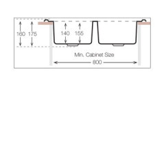 Кухонная мойка TopZero (wellinox) CLM 780.480.20 - GT6K