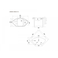 Кухонная мойка TopZero Angelina Cosmos