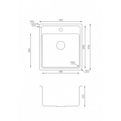 Кухонная мойка TopZero  MM 460.495 GT10K