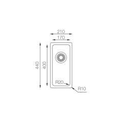 Кухонная мойка TopZero (prime) ME 171.G10K