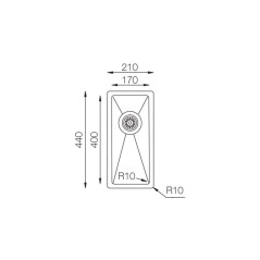 Кухонная мойка TopZero ColorX TNL 171 TITAN