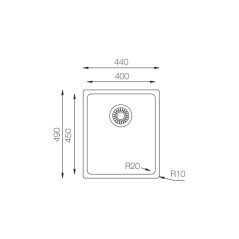 Кухонная мойка TopZero (prime) ME 450.GT10K