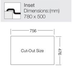 Кухонная мойка TopZero (prime) LTL 780.500.GT8K