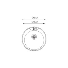 Кухонная мойка TopZero (wellinox) FAP 510 - GT8K