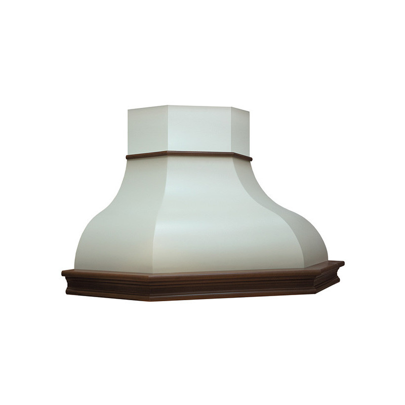 Вытяжка Дора (угловая) ППУ мощ.700  дуб/белый муар (неок) EMA ITALY