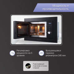 Zigmund & Shtain BMO 16.202 B микроволновая печь