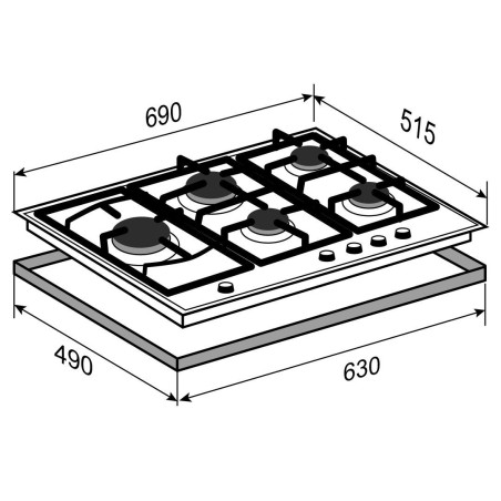Zigmund & Shtain G 14.7 W варочная поверхность