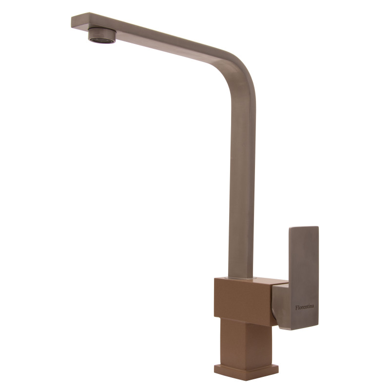 Флорентина Смеситель Сильвер цвет капучино