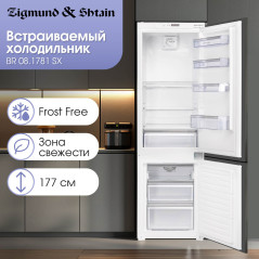 Zigmund & Shtain BR 08.1781 SX холодильник встраиваемый