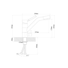 DR.Gans Смеситель ДУЭТ цвет черный