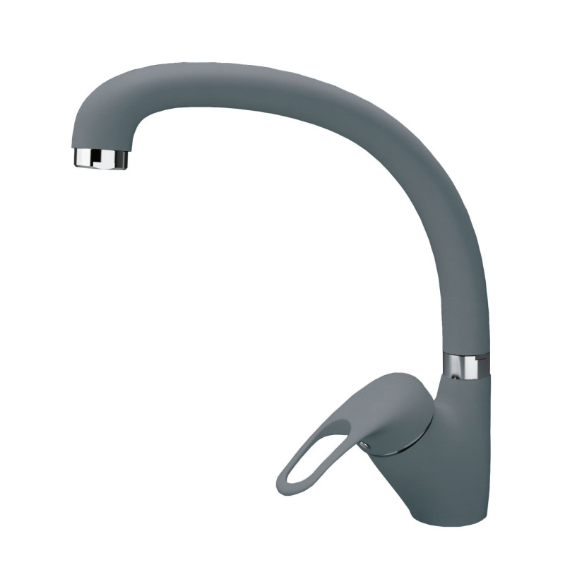 Смеситель ОМЕГА FL  цвет серый шелк ,