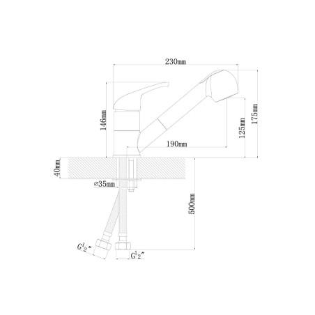 DR.Gans Смеситель СОНАТА цвет везувий