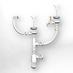 Tolero Комплект сливной арматуры двойной