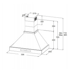 KORTING вытяжка KHC 6809 N