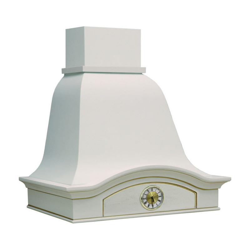 Вытяжка ЛИЛИЯ 600 С ЧАСАМИ БУК/белый муар EMA ITALY